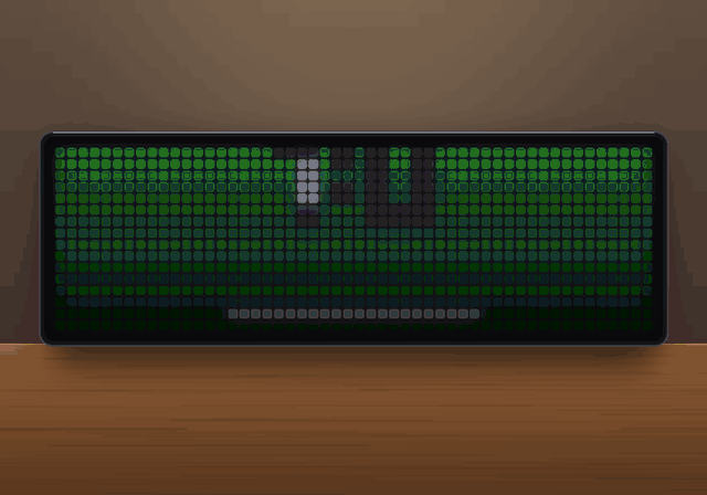 LiveScore shown on an AWTRIX display