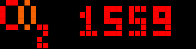 CO2-Display shown on an AWTRIX display