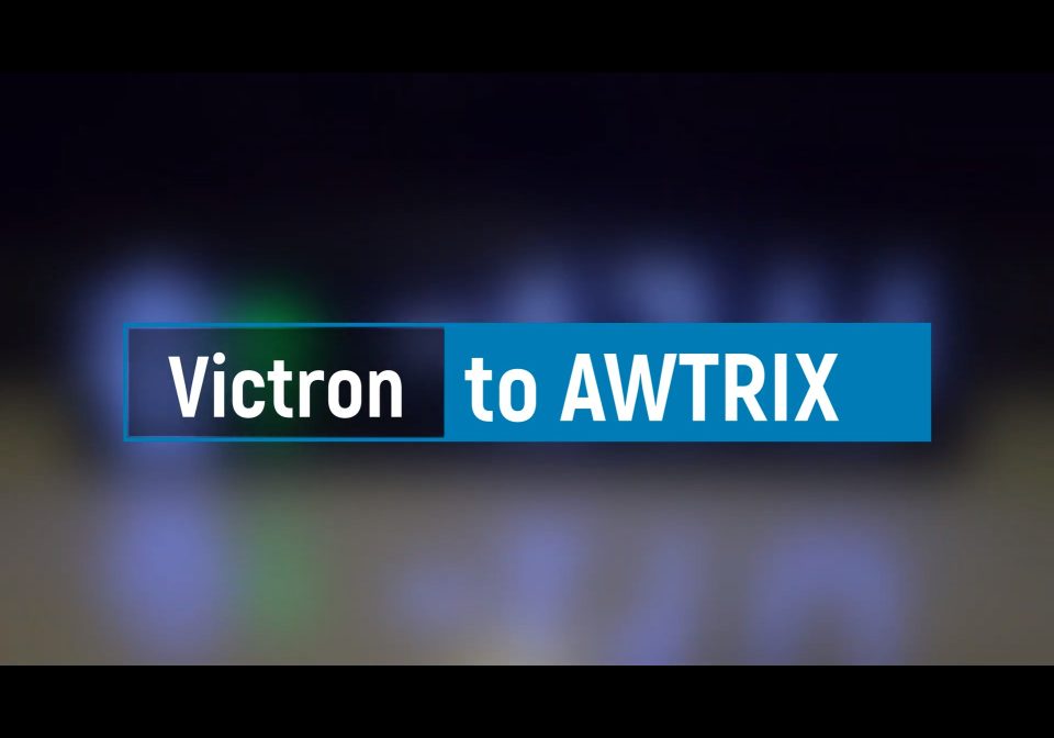 Victron GX shown on an AWTRIX display