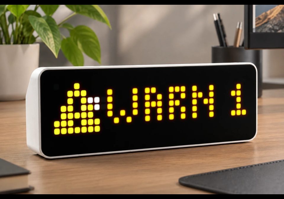 Icinga Status shown on an AWTRIX display