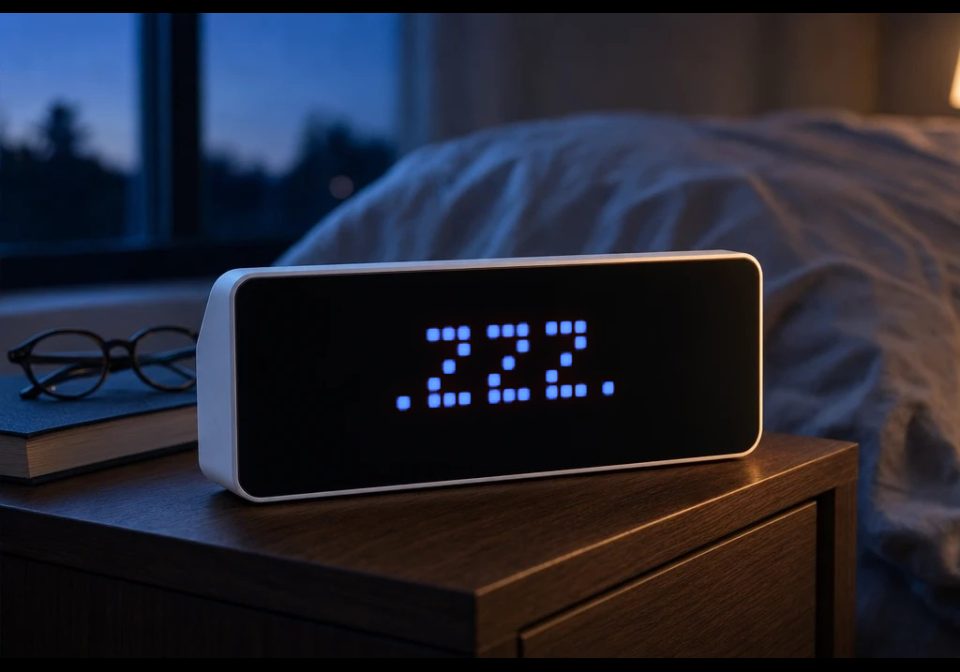 Nachtmodus shown on an AWTRIX display