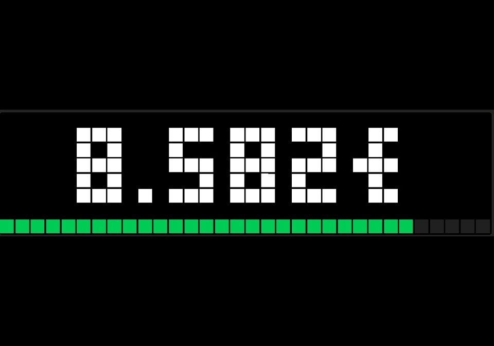 Betterplace shown on an AWTRIX display